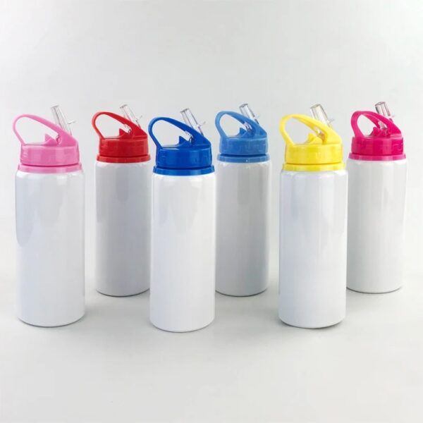 Kids 600ML Bottle with Straw - Image 2